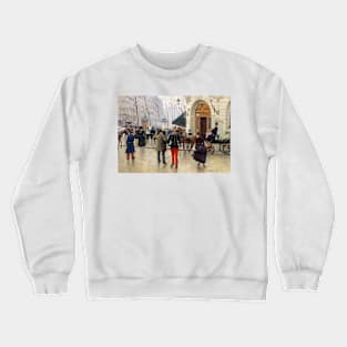 Vaudeville Theater by Jean Beraud Crewneck Sweatshirt